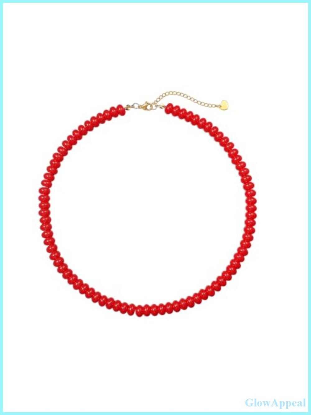 Beaded Choker Necklace for Women with Gold-Tone Lobster Clasp Adjustable